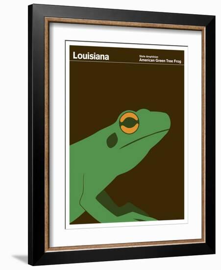 State Poster LA Louisiana-null-Framed Giclee Print