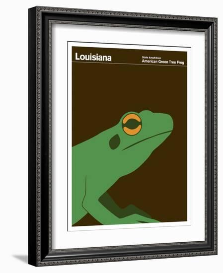 State Poster LA Louisiana-null-Framed Giclee Print