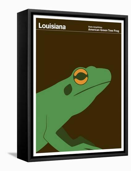 State Poster LA Louisiana-null-Framed Premier Image Canvas