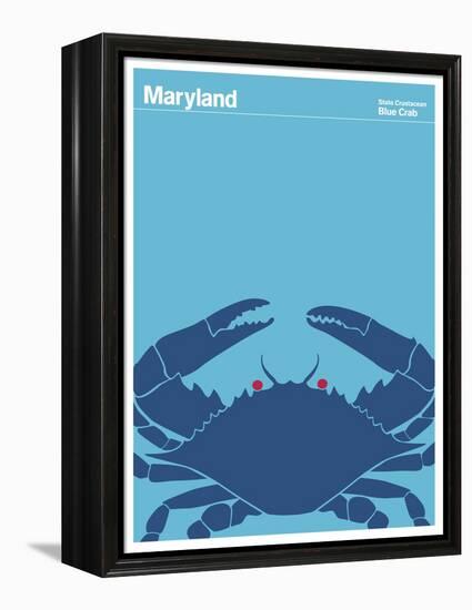 State Poster MD Maryland-null-Framed Premier Image Canvas
