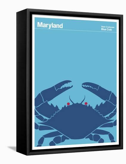 State Poster MD Maryland-null-Framed Premier Image Canvas