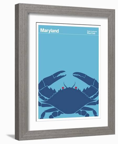 State Poster MD Maryland-null-Framed Giclee Print