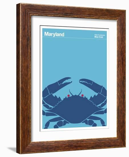 State Poster MD Maryland-null-Framed Giclee Print