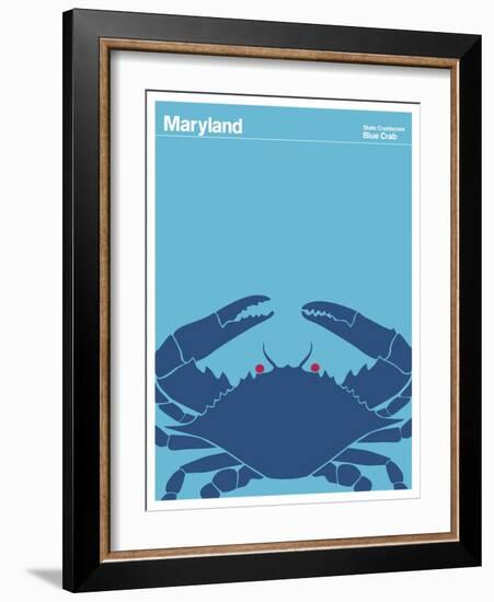 State Poster MD Maryland-null-Framed Giclee Print