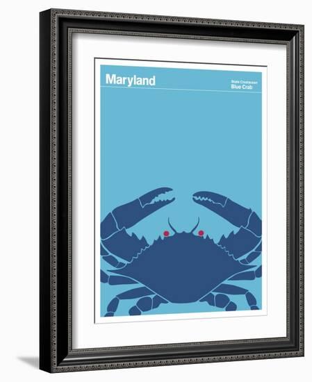 State Poster MD Maryland-null-Framed Giclee Print