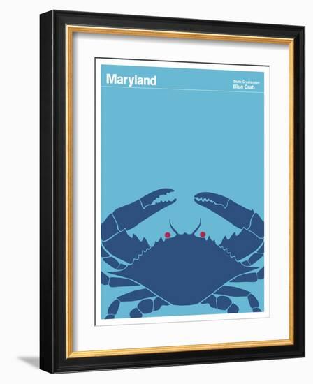 State Poster MD Maryland-null-Framed Giclee Print