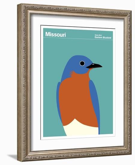 State Poster MO Missouri-null-Framed Giclee Print