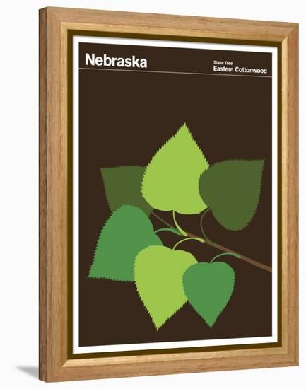 State Poster NE Nebraska-null-Framed Premier Image Canvas