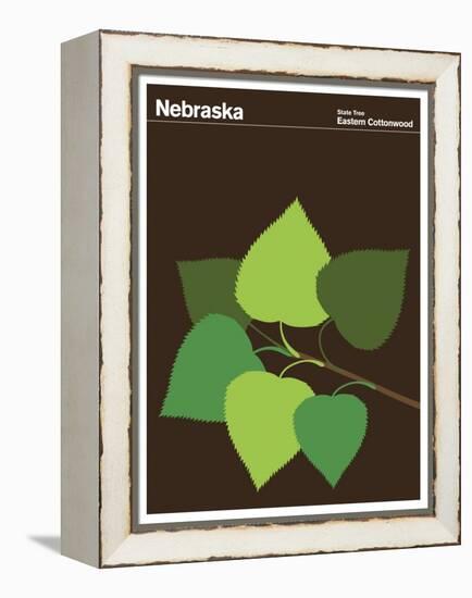 State Poster NE Nebraska-null-Framed Premier Image Canvas