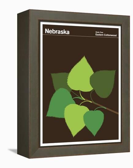 State Poster NE Nebraska-null-Framed Premier Image Canvas