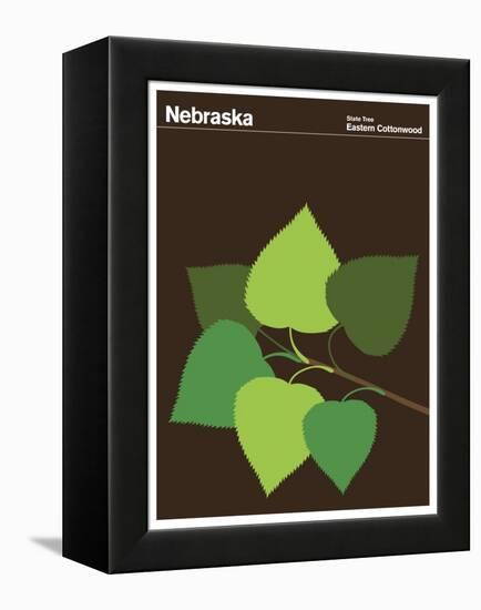 State Poster NE Nebraska-null-Framed Premier Image Canvas