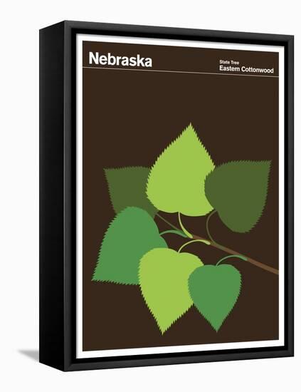 State Poster NE Nebraska-null-Framed Premier Image Canvas