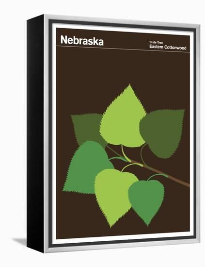 State Poster NE Nebraska-null-Framed Premier Image Canvas