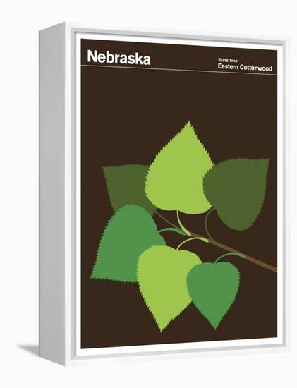 State Poster NE Nebraska-null-Framed Premier Image Canvas