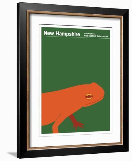 State Poster NH New Hampshire-null-Framed Giclee Print