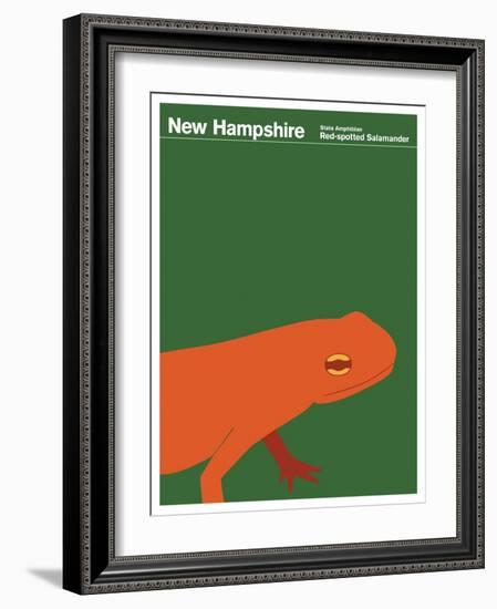 State Poster NH New Hampshire-null-Framed Giclee Print