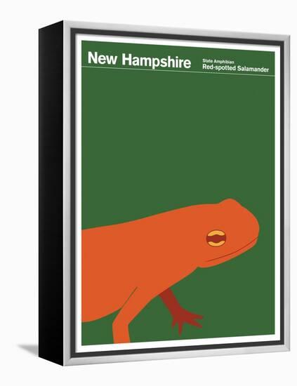 State Poster NH New Hampshire-null-Framed Premier Image Canvas