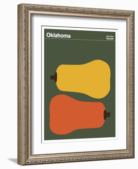 State Poster OK Oklahoma-null-Framed Giclee Print