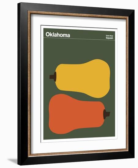 State Poster OK Oklahoma-null-Framed Giclee Print