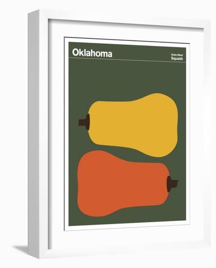 State Poster OK Oklahoma-null-Framed Giclee Print
