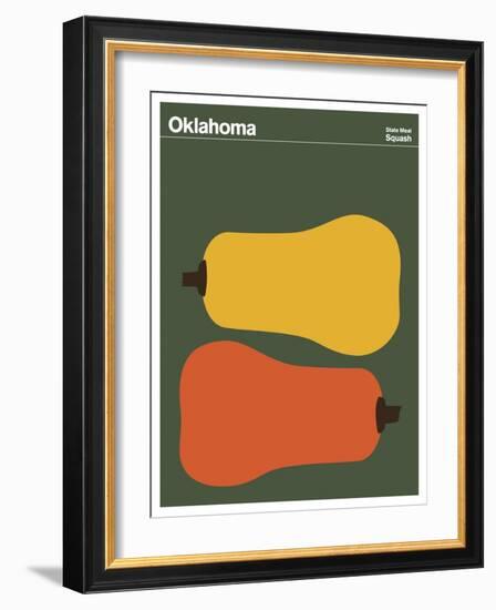 State Poster OK Oklahoma-null-Framed Giclee Print