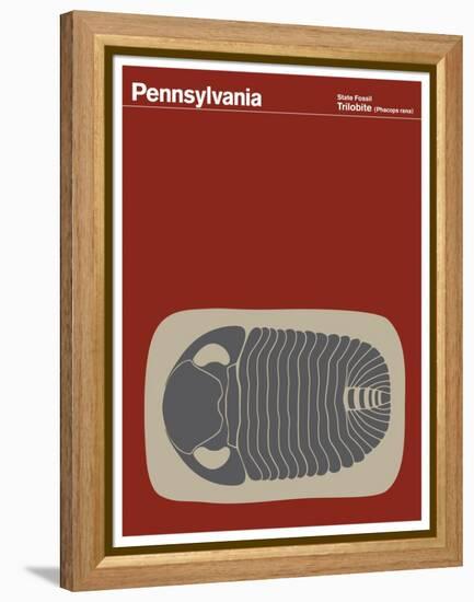 State Poster PA Pennsylvania-null-Framed Premier Image Canvas