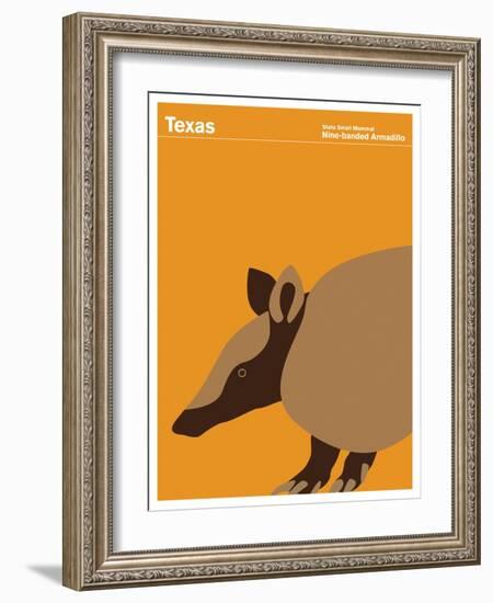 State Poster TX Texas-null-Framed Giclee Print