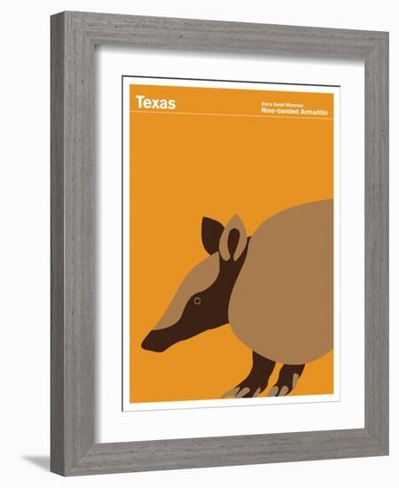 State Poster TX Texas-null-Framed Giclee Print