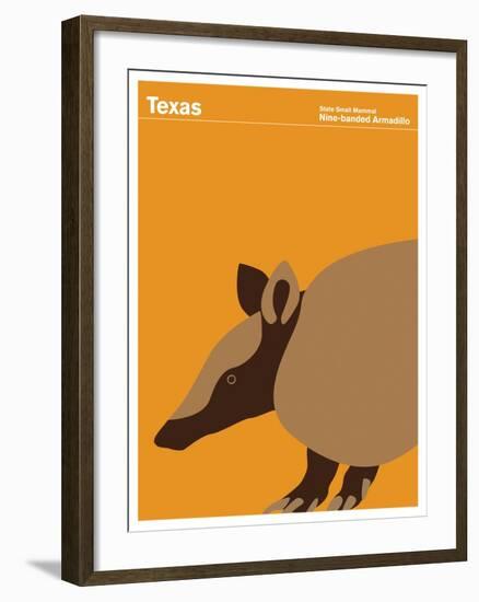 State Poster TX Texas-null-Framed Giclee Print