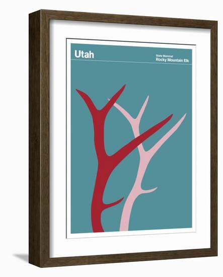 State Poster UT Utah-null-Framed Giclee Print