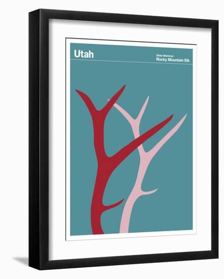 State Poster UT Utah-null-Framed Giclee Print