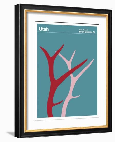 State Poster UT Utah-null-Framed Giclee Print