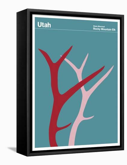 State Poster UT Utah-null-Framed Premier Image Canvas