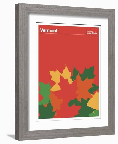 State Poster VT Vermont-null-Framed Giclee Print