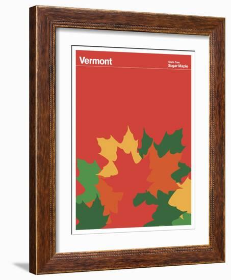 State Poster VT Vermont-null-Framed Giclee Print