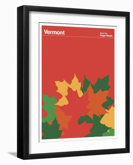 State Poster VT Vermont-null-Framed Giclee Print