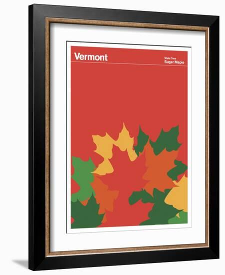 State Poster VT Vermont-null-Framed Giclee Print