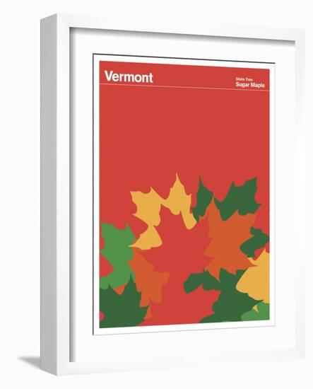 State Poster VT Vermont-null-Framed Giclee Print