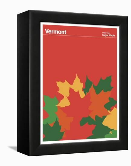 State Poster VT Vermont-null-Framed Premier Image Canvas