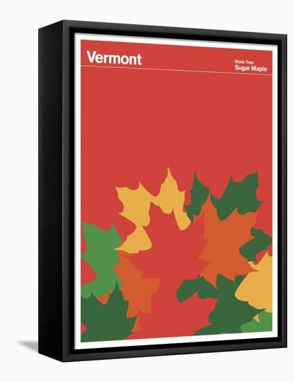 State Poster VT Vermont-null-Framed Premier Image Canvas