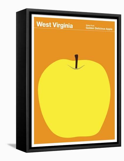 State Poster WV West Virginia-null-Framed Premier Image Canvas