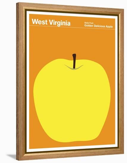 State Poster WV West Virginia-null-Framed Premier Image Canvas