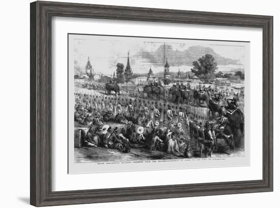 'State Procession Bearing Presents from the Governor-General of India to the King of Ava', 1856-Unknown-Framed Giclee Print