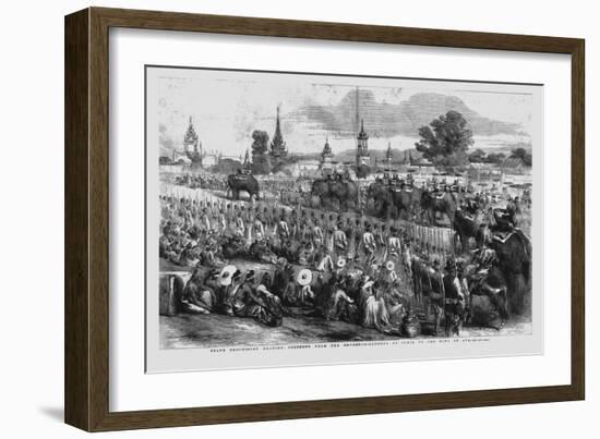 'State Procession Bearing Presents from the Governor-General of India to the King of Ava', 1856-Unknown-Framed Giclee Print