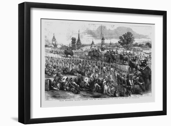 'State Procession Bearing Presents from the Governor-General of India to the King of Ava', 1856-Unknown-Framed Giclee Print