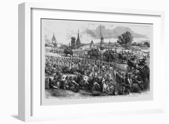 'State Procession Bearing Presents from the Governor-General of India to the King of Ava', 1856-Unknown-Framed Giclee Print