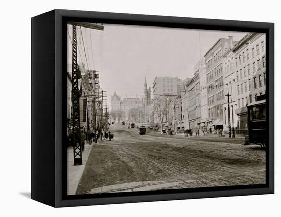 State St. Capitol, Albany, N.Y.-null-Framed Stretched Canvas