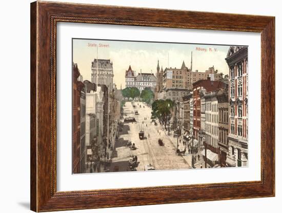 State Street, Albany, New York-null-Framed Art Print