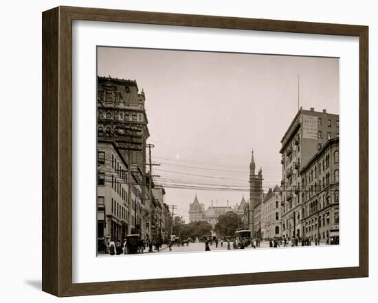 State Street and Capitol, Albany, N.Y.-null-Framed Photo