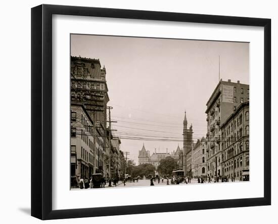 State Street and Capitol, Albany, N.Y.-null-Framed Photo